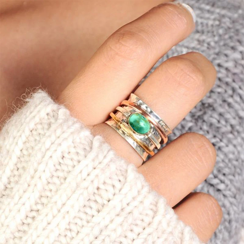 Women's Vintage Silver Plated Ring