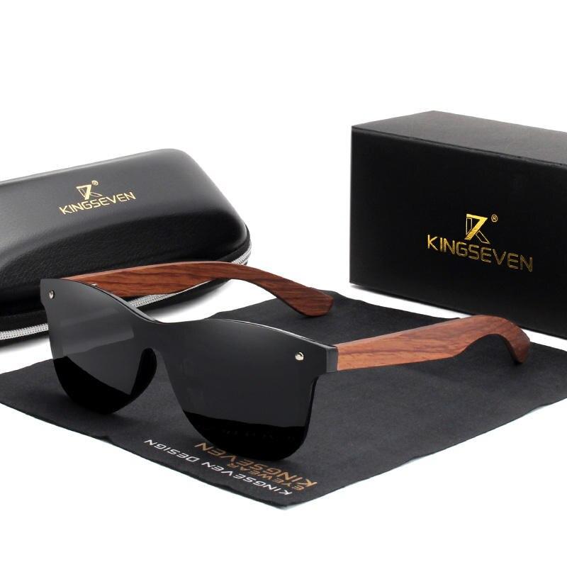 Men's Wooden Frame Sunglasses