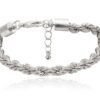 Curb Cuban Chain Bracelets Set for Women, 4 Pcs