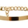 Curb Cuban Chain Bracelets Set for Women, 4 Pcs