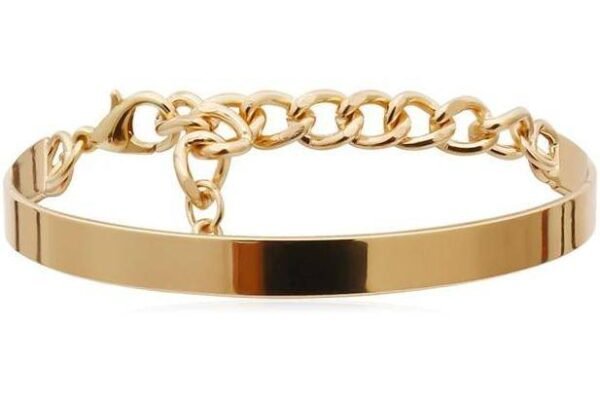 Curb Cuban Chain Bracelets Set for Women, 4 Pcs