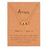 Women's Elegant Zodiac Sign Pendant Necklace